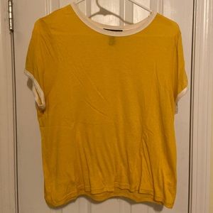 Forever 21 + Plus Size Yellow Tee Size 1X